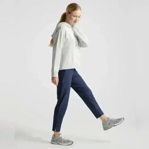 Quince Navy Ankle Pants